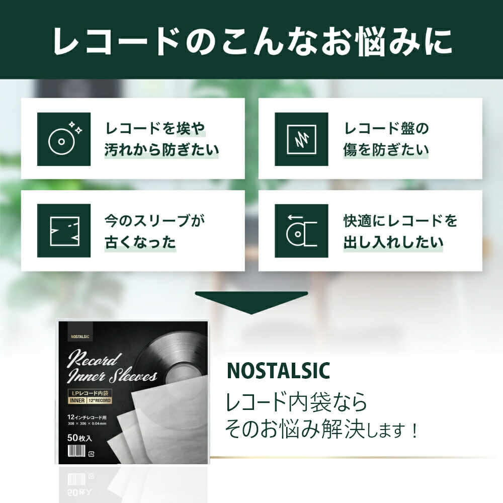 楽天市場】◇楽天1位◇LPレコード内袋 12インチ用 半円丸型 厚さ0.04mm