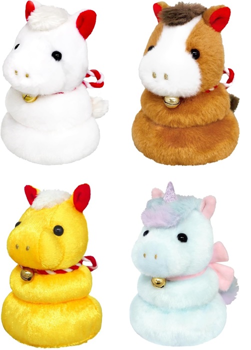 楽天市場】2026年干支ぬいぐるみ うまもっち 白・茶・金・ユニコーン 4