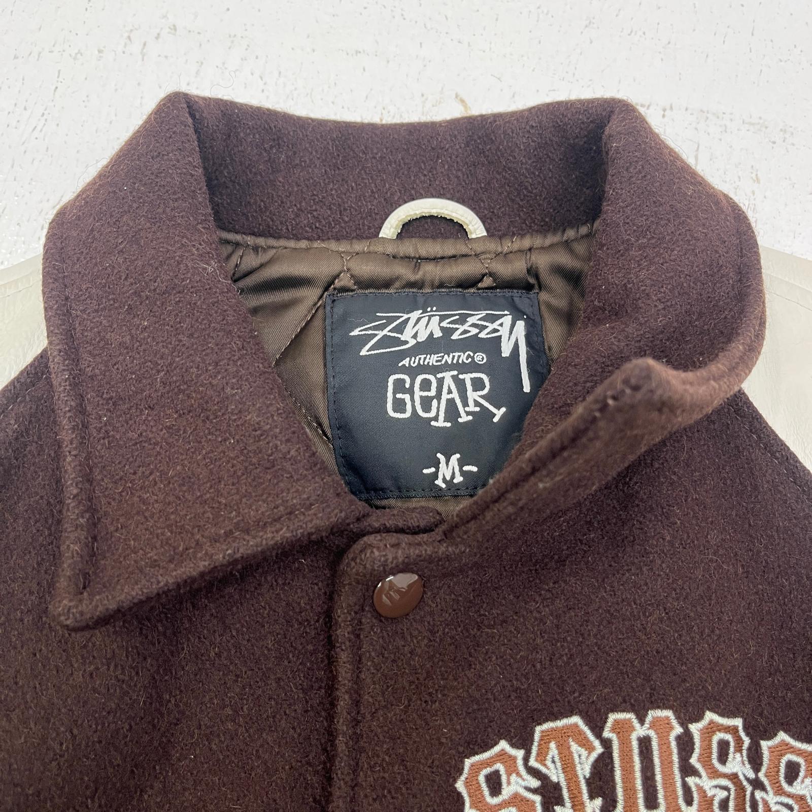 楽天市場】【中古】STUSSY | ステューシー 25周年 スタジャン ブラウン