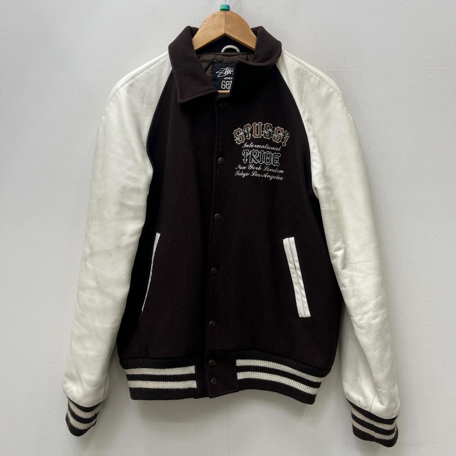 楽天市場】【中古】STUSSY | ステューシー 25周年 スタジャン ブラウン