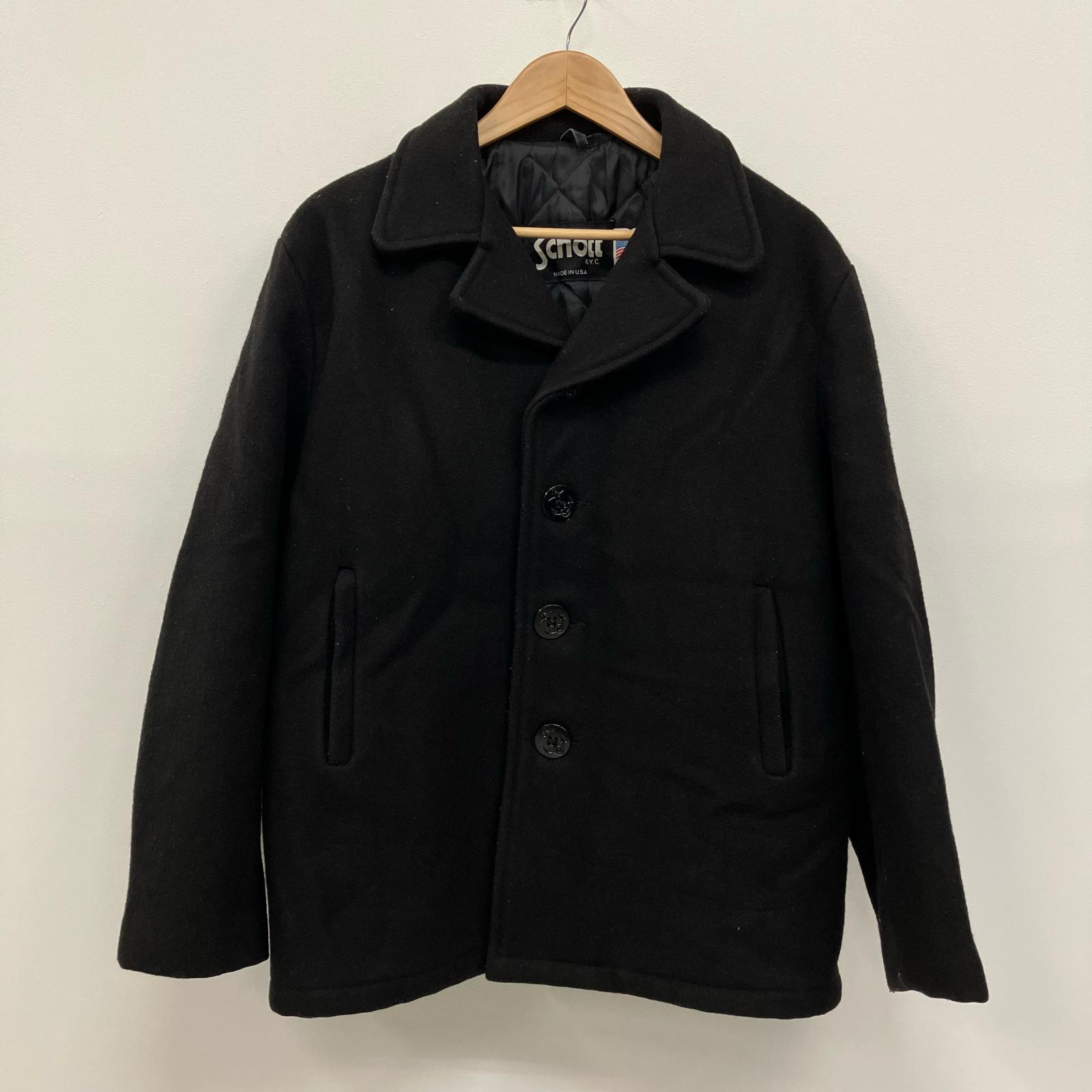 ショット 即決☆アメリカ製/Schott☆メンズ42≒XL位 ピーコート