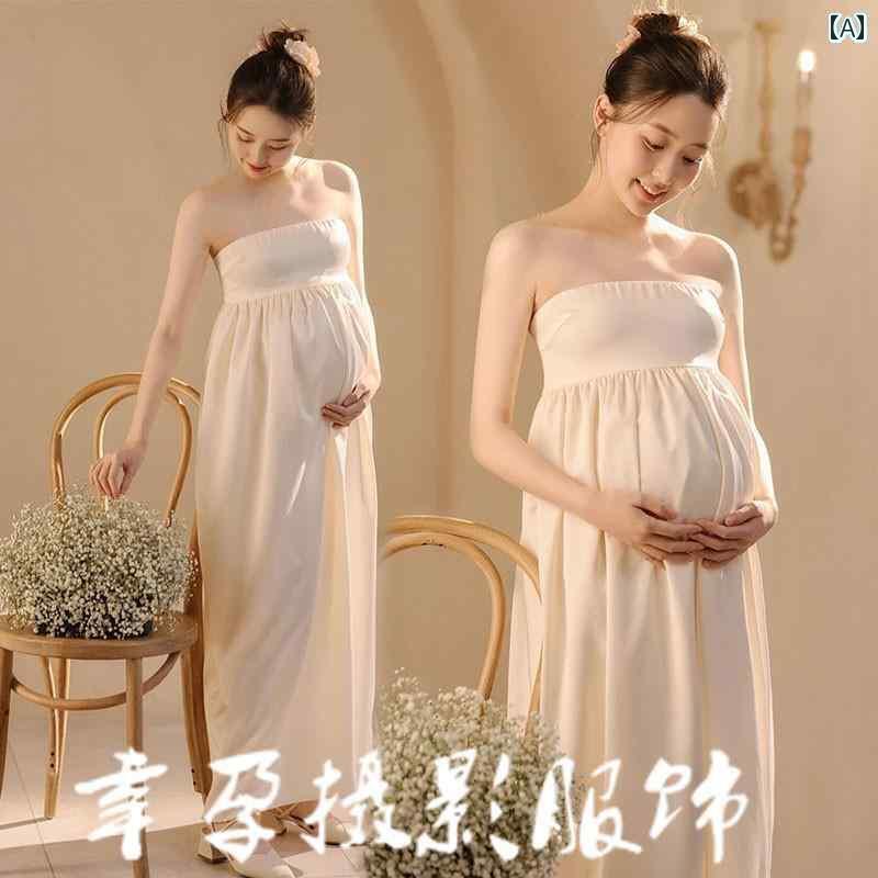 楽天市場】マタニティ フォト ドレス スタジオ 写真 服 美しい