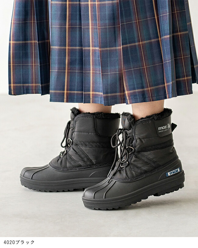 楽天市場】送料無料 モズ moz スノーブーツ レディース ボア ファー 撥