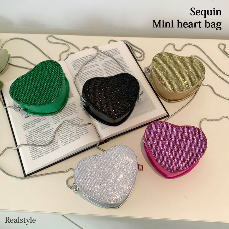 楽天市場】スパンコール キラキラ ミニ ソフトハート チェーン