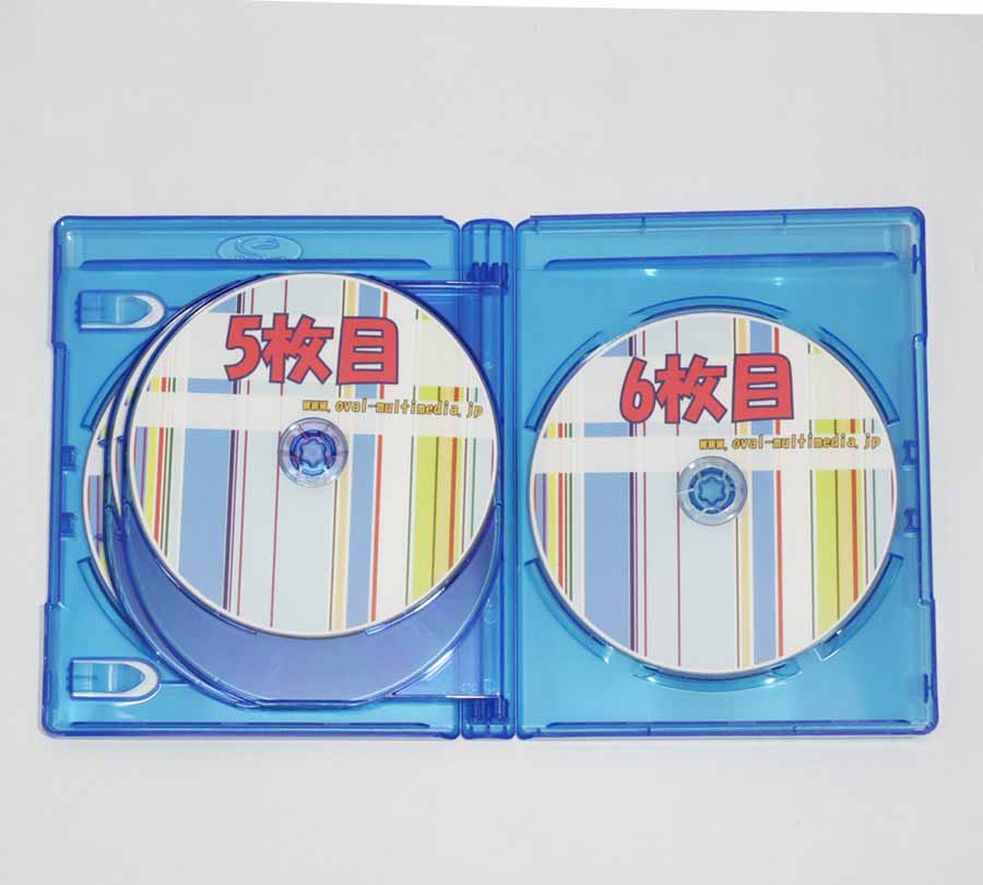 楽天市場】22mm厚に6枚のblu-rayディスクを収納 22mm厚6枚収納blu-ray