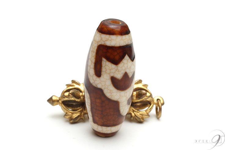 637天珠 上肯天珠 湾月 四線天珠 dzibeads！ 上肯製