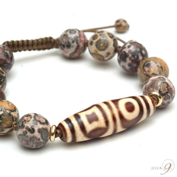 955 専用です。 上肯 双虎牙天珠 龍紋 希少 dzibeads！ 955 天珠 上肯