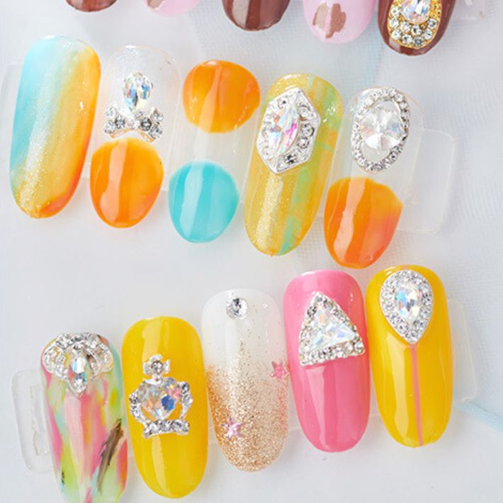 楽天市場】ポイント5倍ネイルパーツ ビジュー キラキラ パーツ 2P