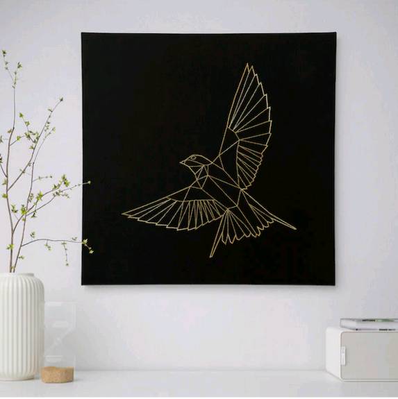 楽天市場】IKEA イケア PJÄTTERYD プィエッテリード アート, 黄金