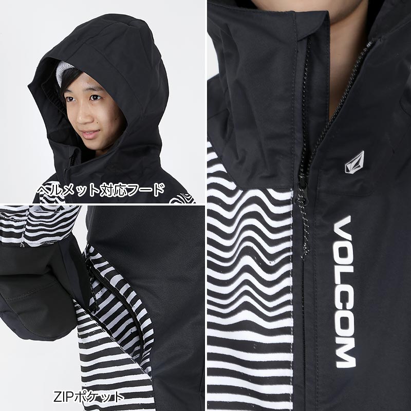 ボルコム VOLCOM スキーウェア スノーウェア キッズ M 140 150
