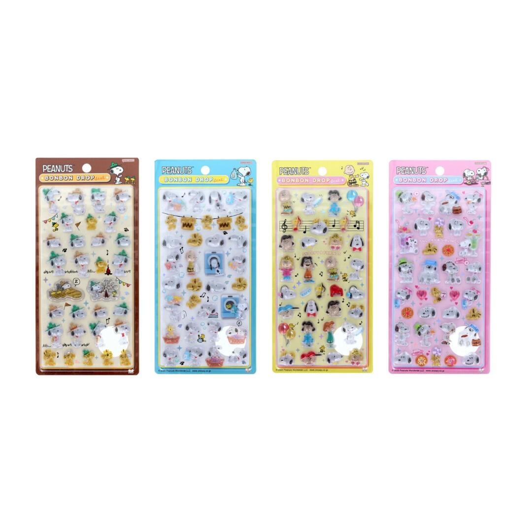 楽天市場】【第二弾】サンスター文具 スヌーピー シール 立体 ボンボン