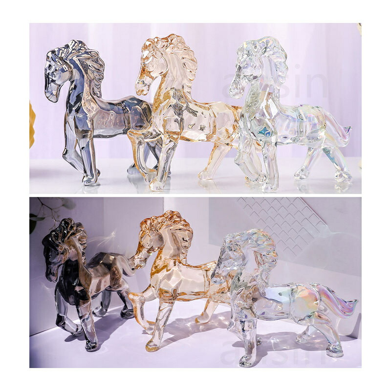 Daum クリスタルガラス 馬の頭部彫刻 オブジェ ケース付き 楽天市場
