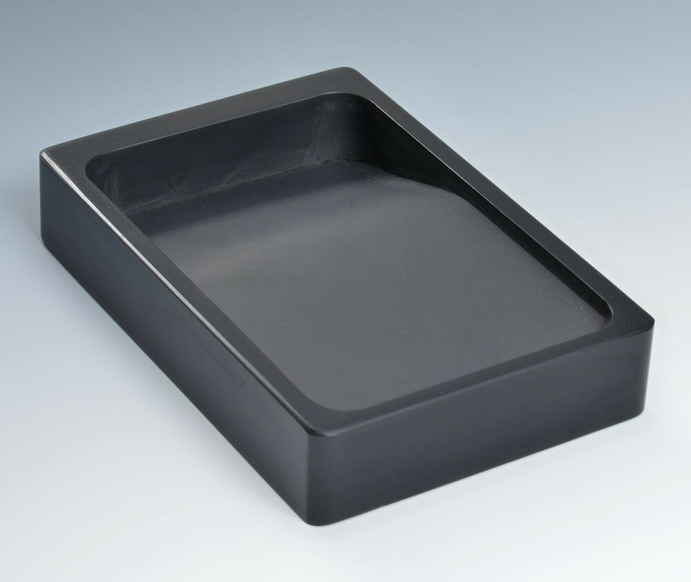 楽天市場】雄勝硯 角彫五八寸 雄勝石 玄昌石 天然石 黒 伝統的工芸品