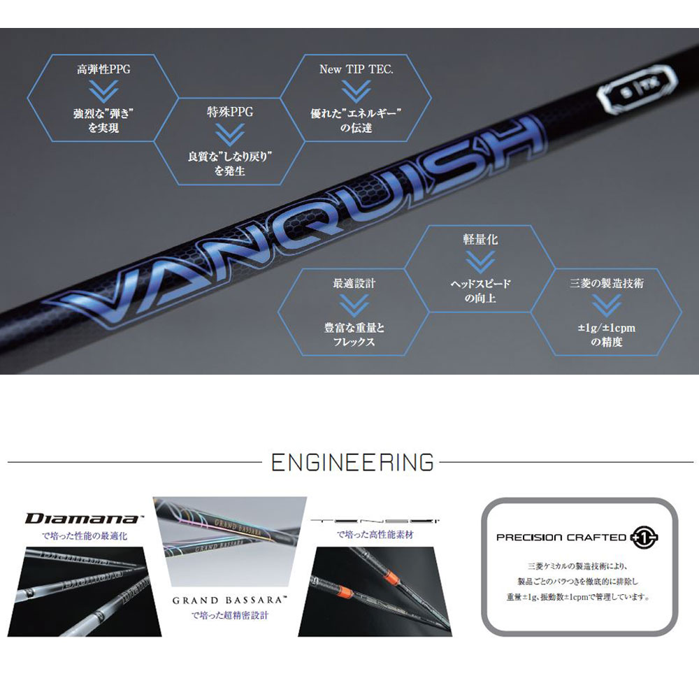 楽天市場】三菱ケミカル ヴァンキッシュ キャロウェイ用 スリーブ付