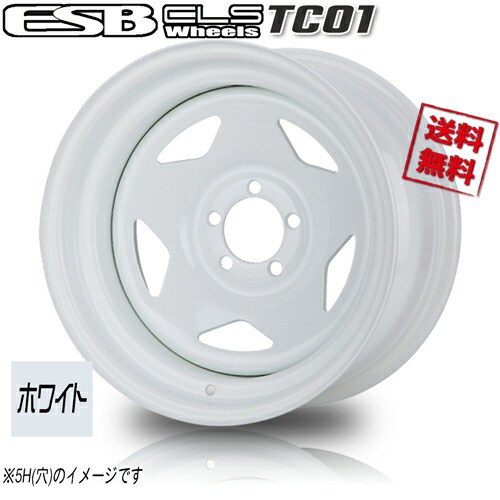 楽天市場】ホイール新品 4本セット ESB CLS TC-01 ホワイト 深リム鉄