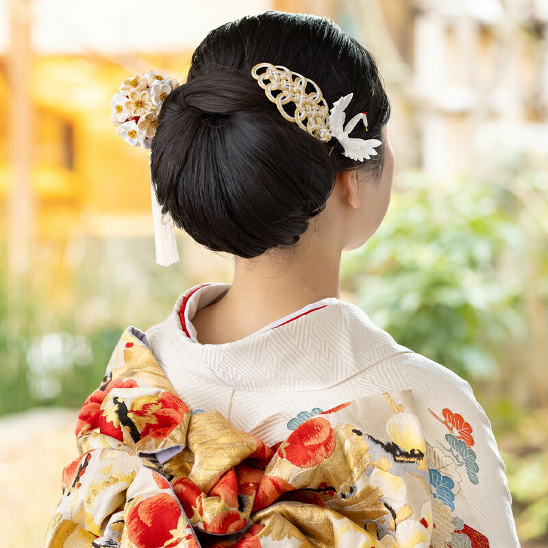 楽天市場】梅薬玉かんざし【桐箱付】【ブライダル】【花嫁】【和婚