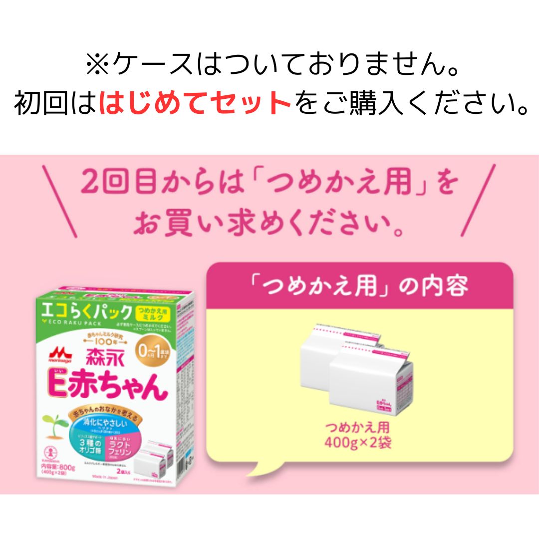楽天市場】森永 E赤ちゃん エコらくパック はじめてセット｜粉ミルク