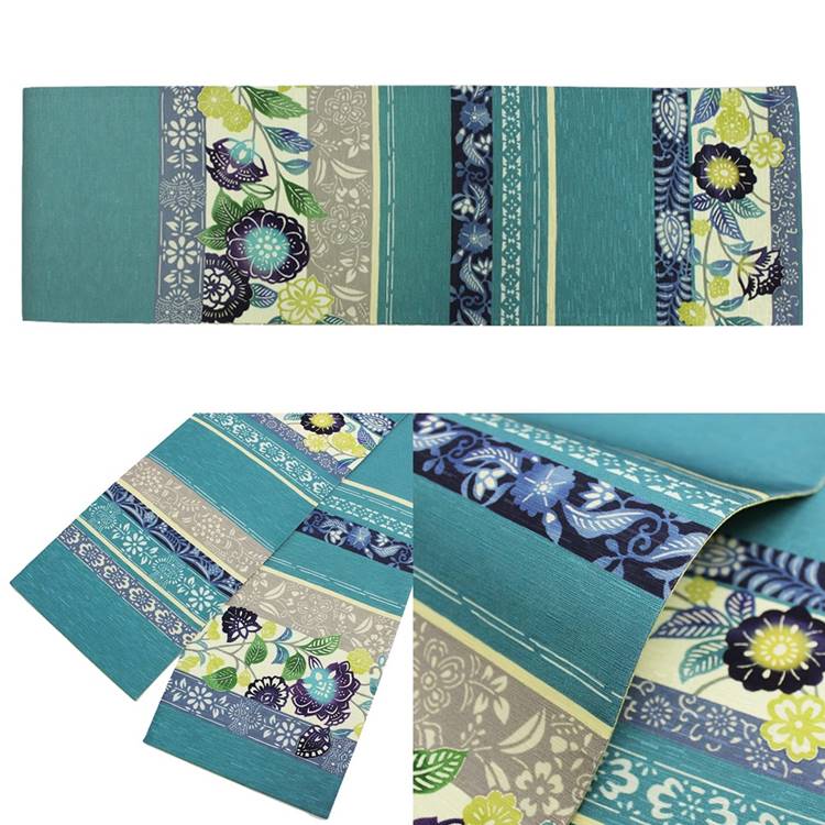 楽天市場】半幅帯 正絹 長尺 WAKKA リバーシブル 日本製 細帯