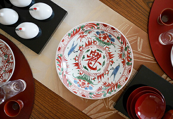 楽天市場】赤絵万歴 7寸古伊万里皿 : TABLE ＆ STYLE