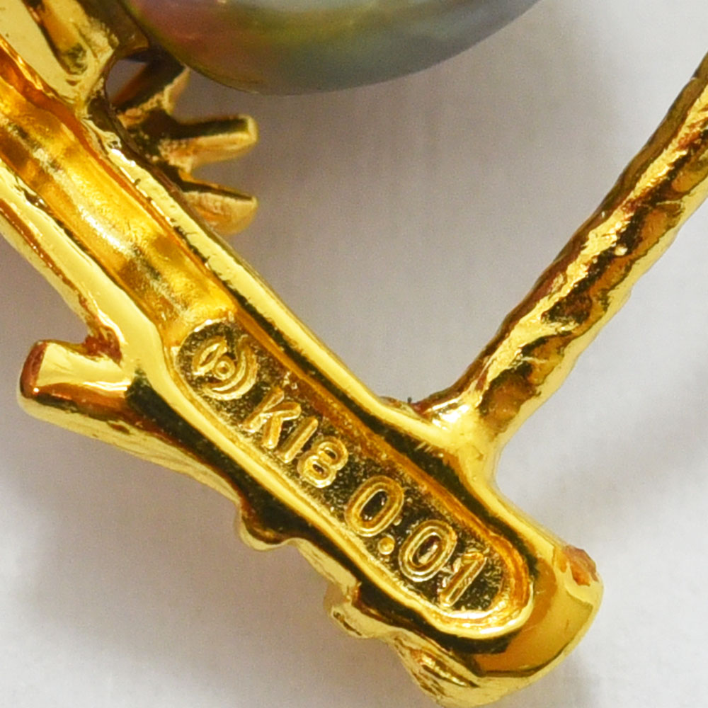 楽天市場】タサキ ブローチ TASAKI 田崎 フクロウ 梟 パール 黒蝶真珠