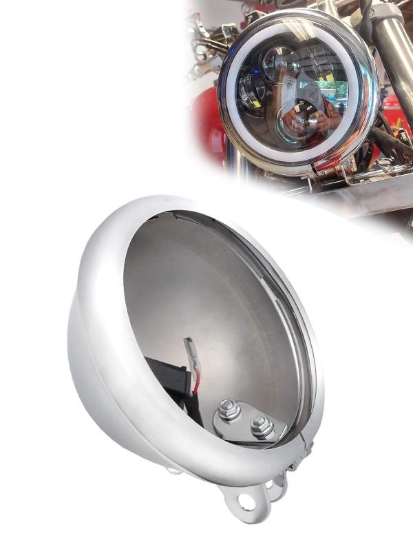 楽天市場】5.75インチ LEDヘッドライト用シェル ハーレーダビッドソン