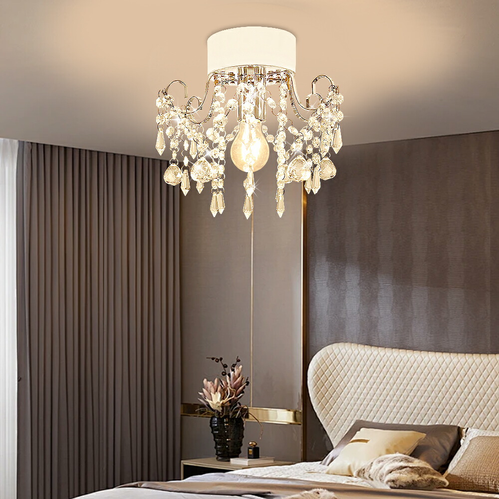 楽天市場】LEDシーリングライト クリスタル シャンデリア風 1灯 E26