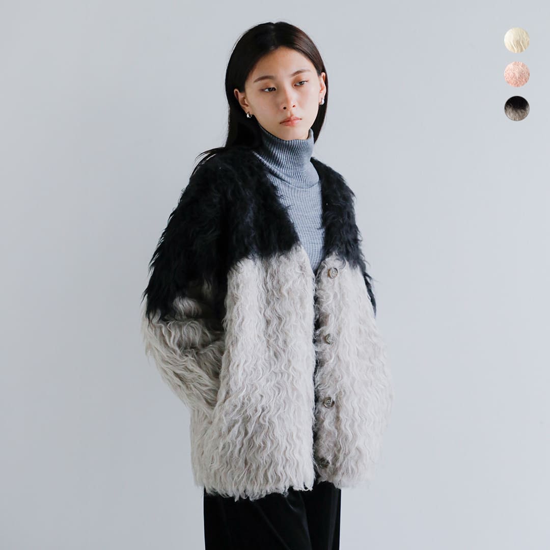 楽天市場】セール【40%OFF】CLANE クラネ バイカラー シャギー ニット