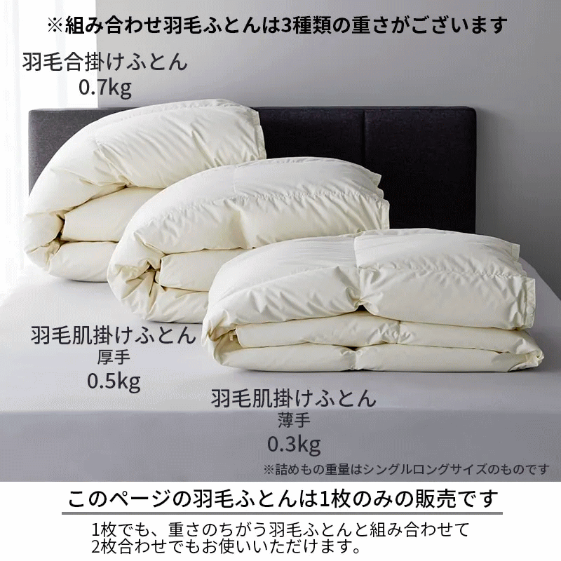 楽天市場】西川プレミアム羽毛ふとん 合掛け ジーリンホワイトグース