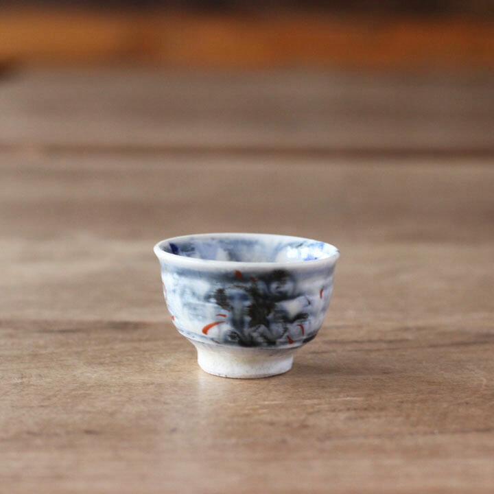 楽天市場】中郷窯 鈴木工友 呉須赤絵ぐい呑み(8)│酒器 ぐいのみ 焼酎