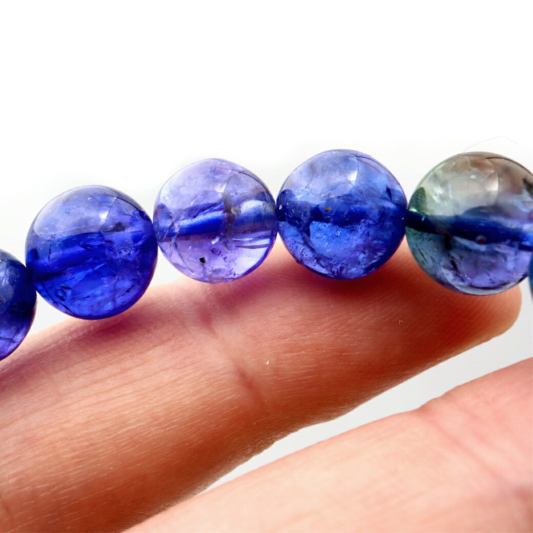 楽天市場】タンザナイト ブレスレット バイカラー 9.5-10mm 12月