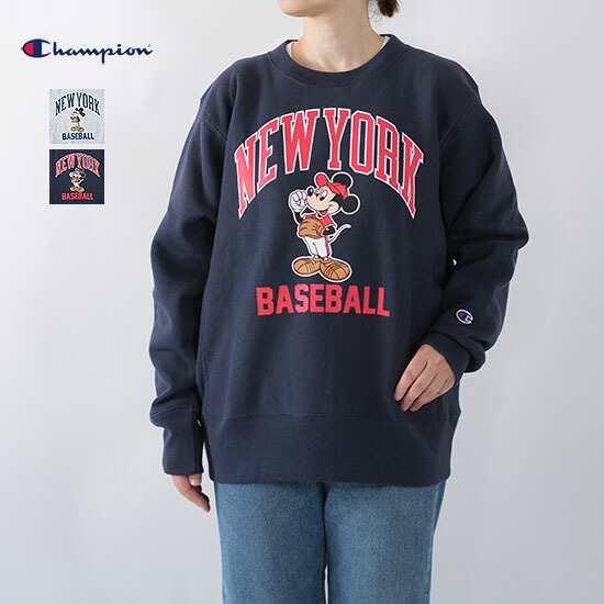 楽天市場】チャンピオン Champion リバースウィーブ ミッキー クルー