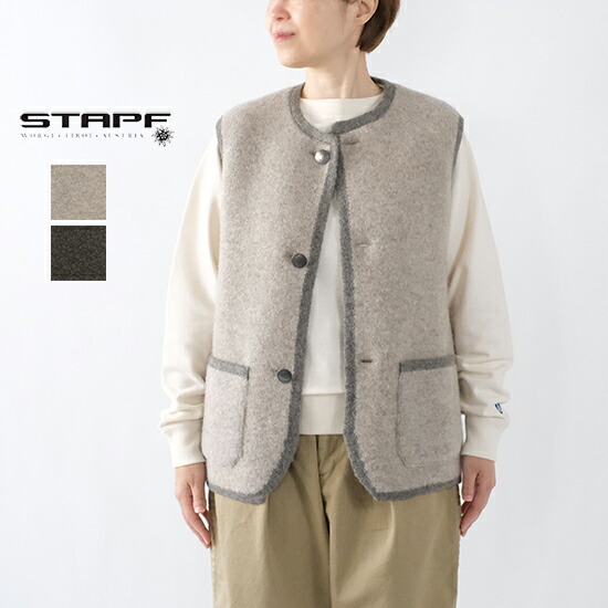 楽天市場】シュタップ STAPF ラウンドネック チロリアンベスト
