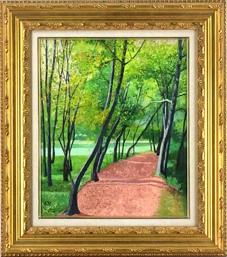 楽天市場】北村 巌 「武蔵野」 油彩8号 : 小野画廊