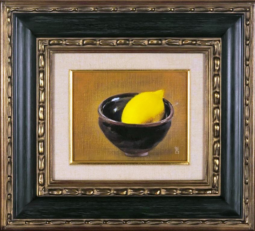 小館善四郎(太宰治の義理の兄) 檸檬油絵 小館善四郎(太宰治の義理の兄