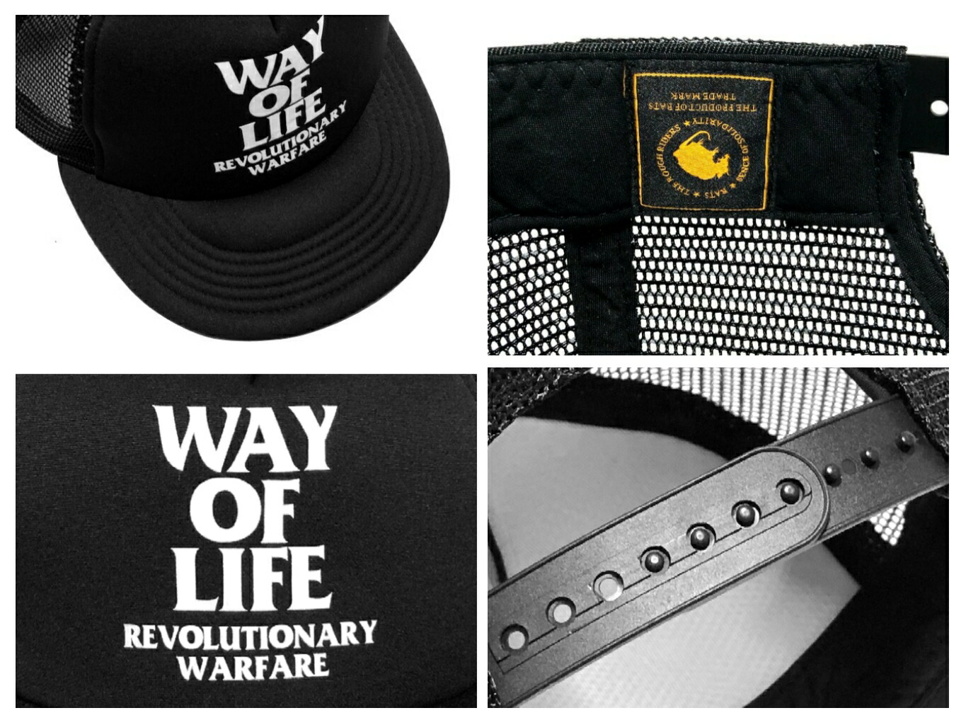 楽天市場】RATS MESH CAP WAY OF LIFE 25SS 新品 黒 ラッツ メッシュ