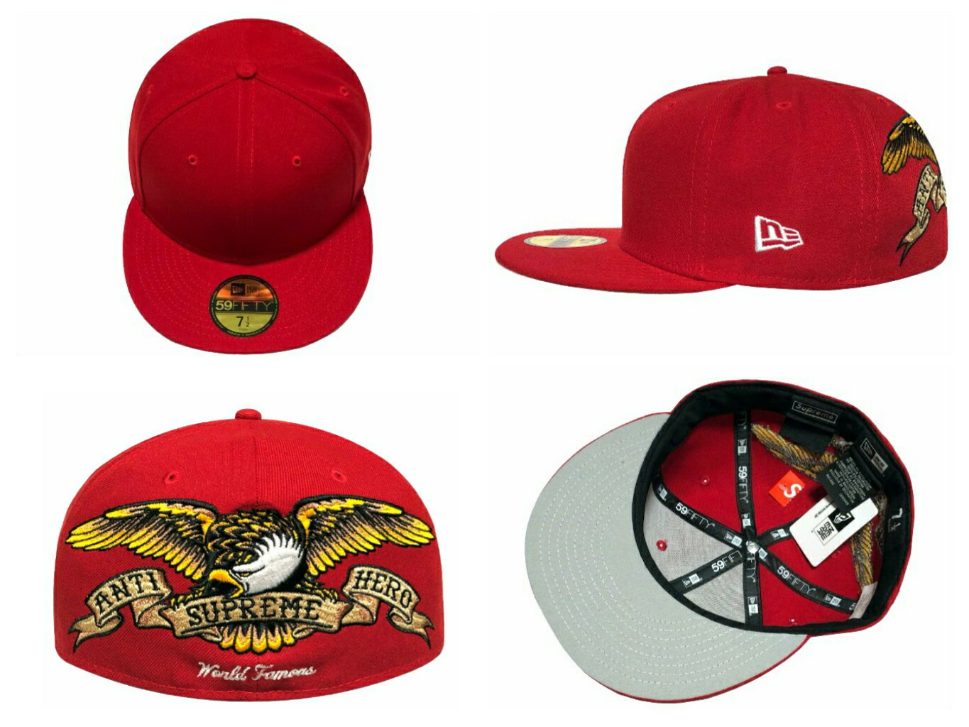 楽天市場】SUPREME シュプリーム キャップ ニューエラ コラボ 25AW 赤