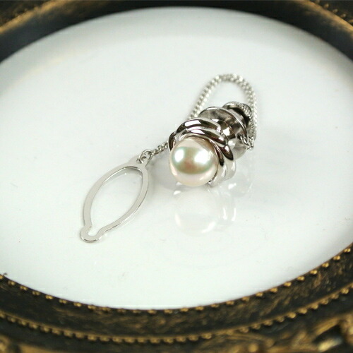 楽天市場】国産アコヤ真珠 8mm珠 タイタック(金具：シルバー