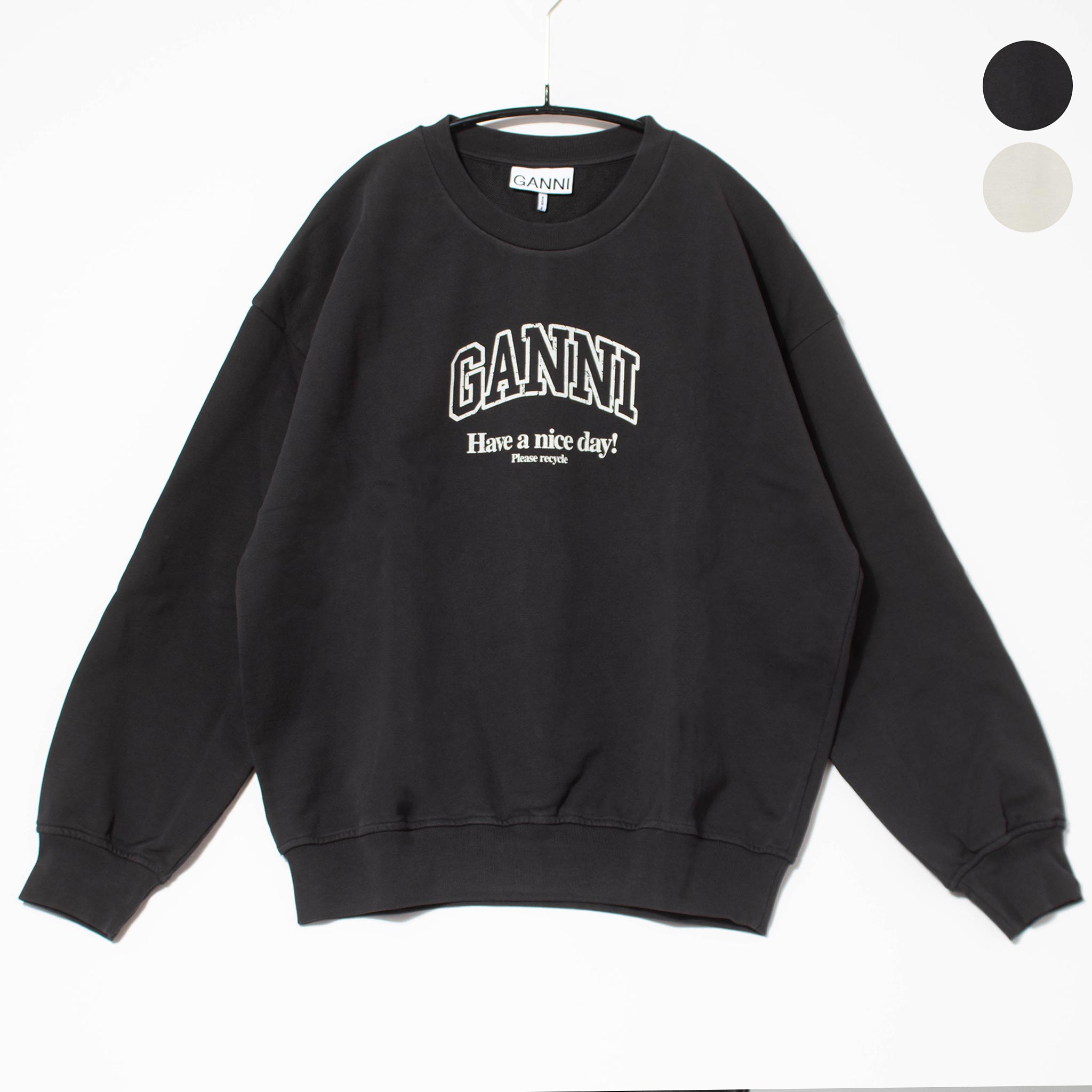 楽天市場】ガニー GANNI レディース スウェット ISOLI GANNI OVERSIZED
