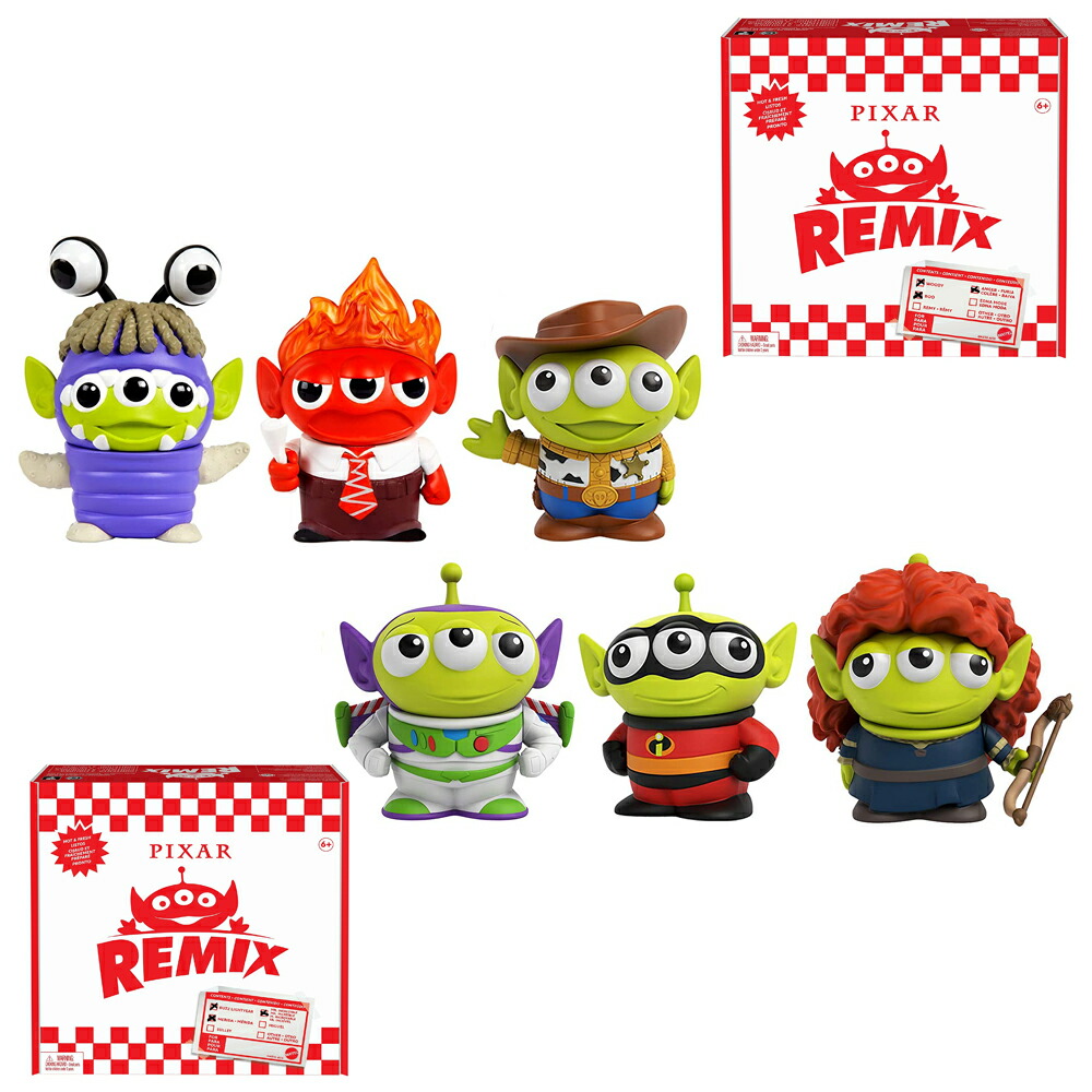 楽天市場】トイストーリー エイリアンリミックスフィギュア3体セット