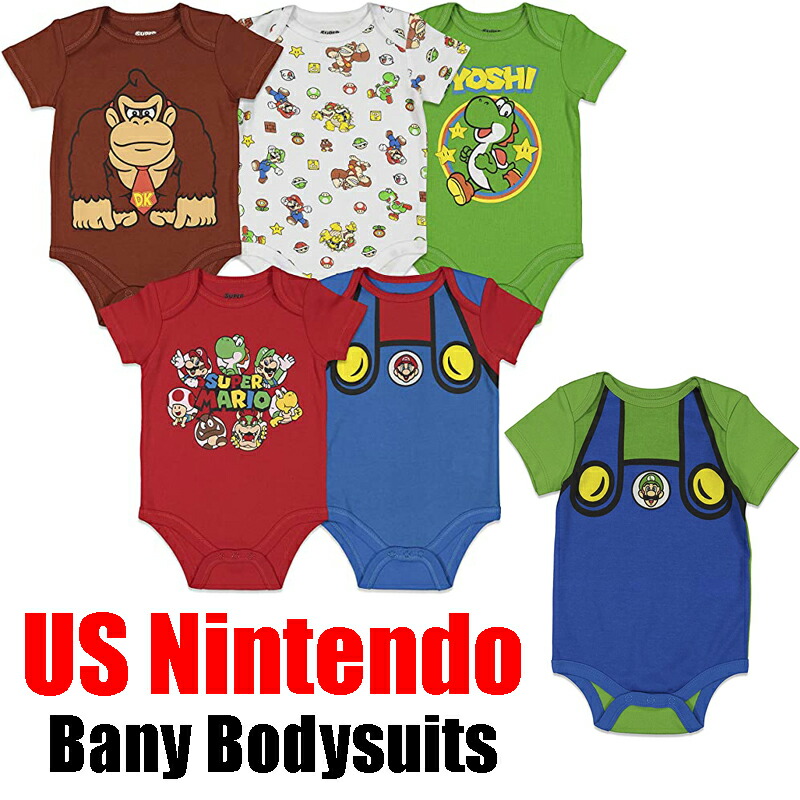 楽天市場】スーパーマリオブラザーズ ロンパース ボディスーツ