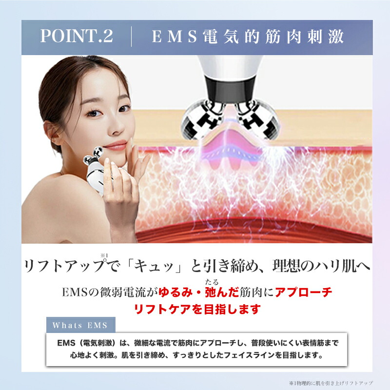 楽天市場】【月間優良ショップ】正規店 最新EMS 美顔ローラー マイクロ