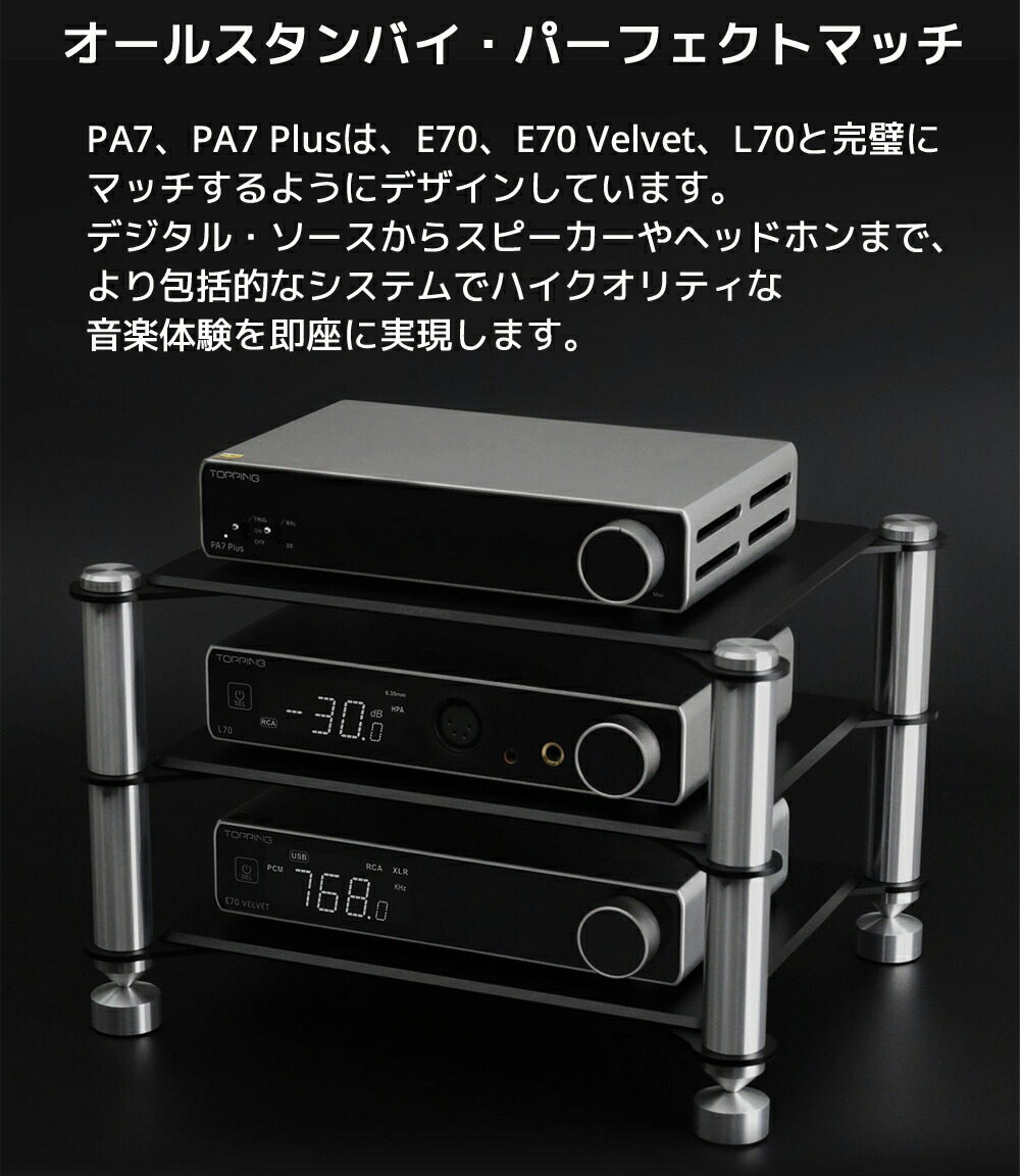 楽天市場】1年保証 Topping PA7 D級 パワーアンプ 220W × 2 バランス