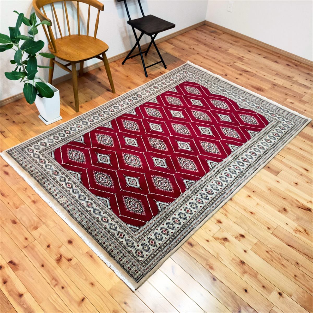 楽天市場】パキスタン絨毯 ハイクオリティ 205x137cm リビング 寝室