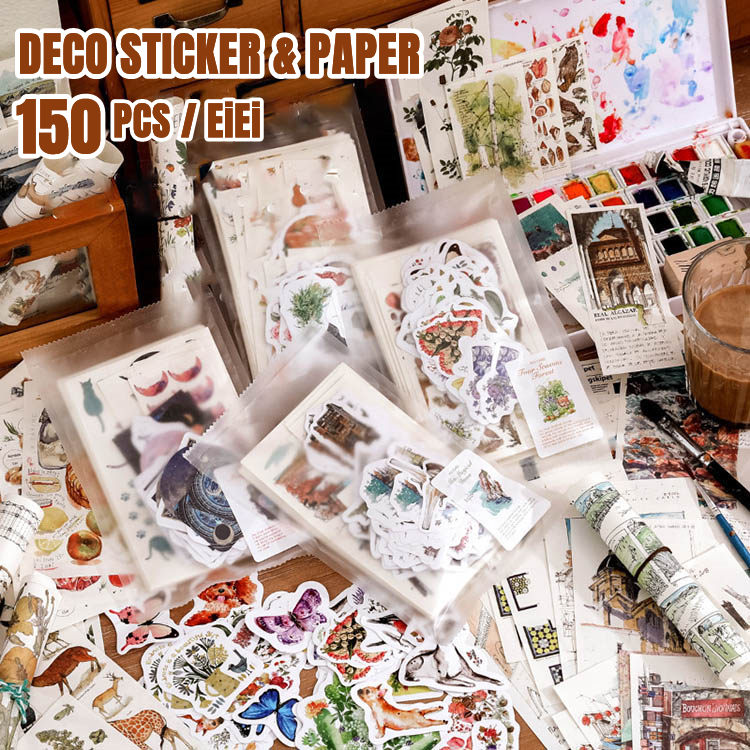 楽天市場】即日出荷 150点 大容量 コラージュ素材セット 贅沢な