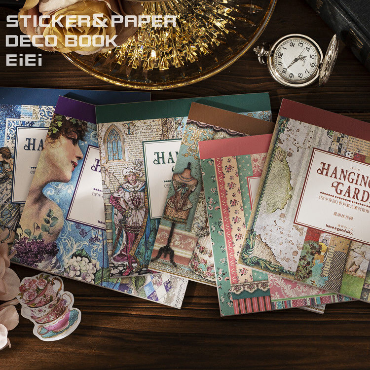 楽天市場】即日出荷 海外コラージュ素材ブック シールブック 25枚