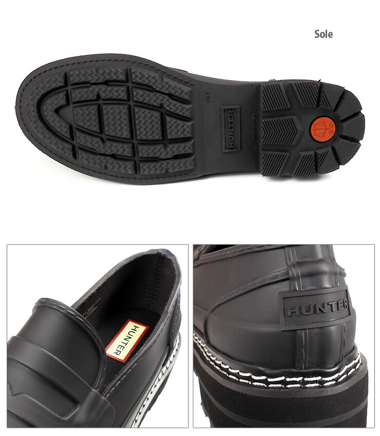 楽天市場】HUNTER REF STITCH PENNY LOAFER レインローファーシューズ