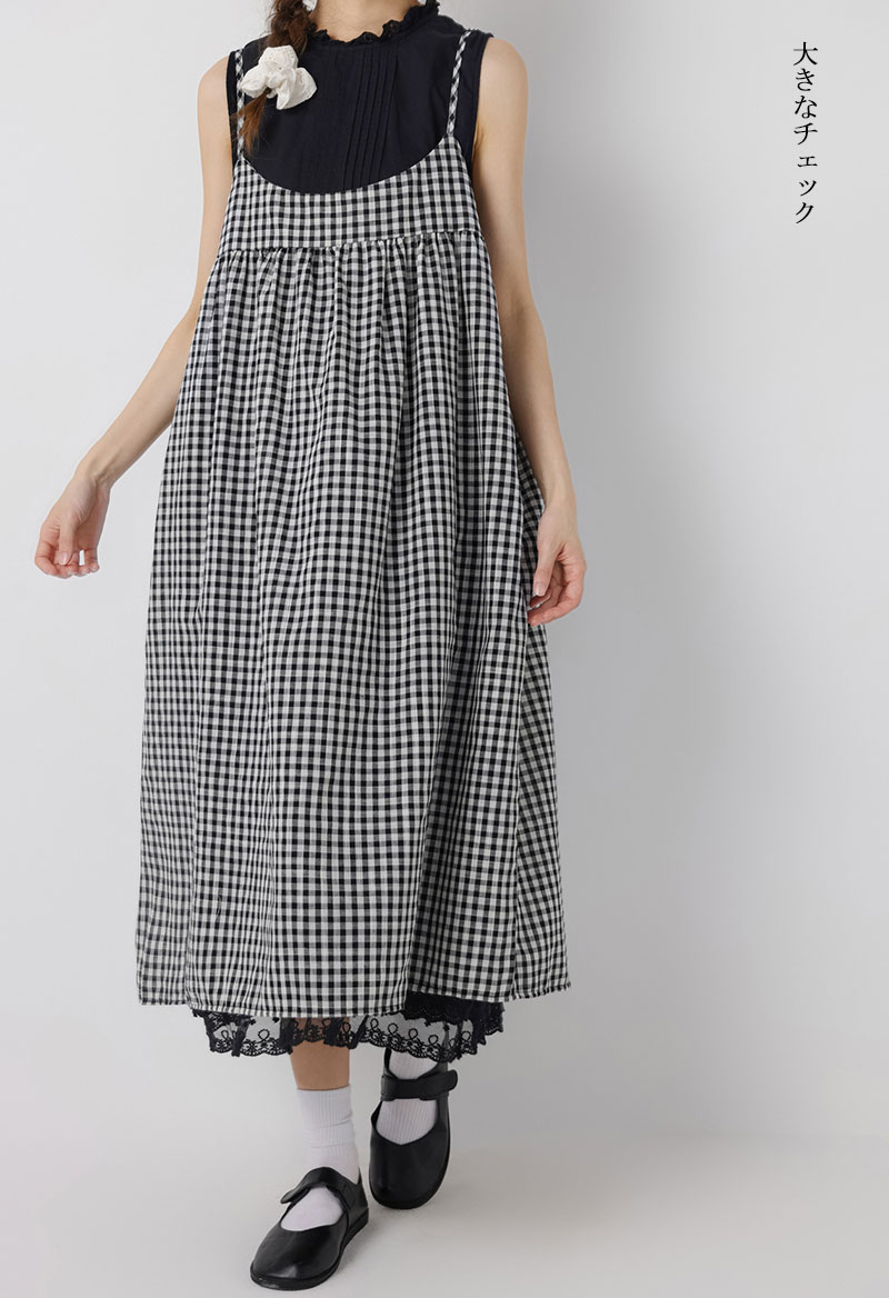 楽天市場】ジャンパースカート サロペット 綿麻 キャミソール