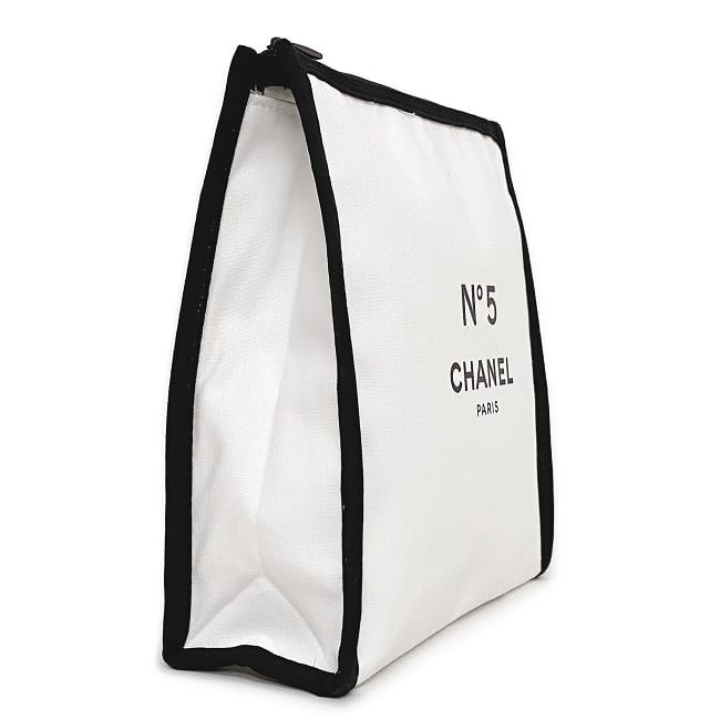楽天市場】CHANEL NOVELTY POACHシャネル No5ロゴ入ポーチ コットン
