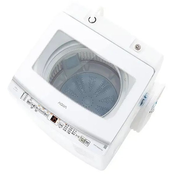 楽天市場】洗濯機 7kg アクア AQUA AQW-V7A-W ホワイト Vシリーズ 縦型
