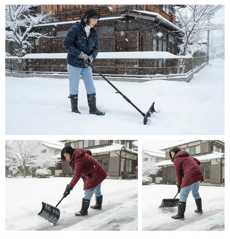 楽天市場】スノープッシャー 雪かき 軽量 ジョイント式スノー